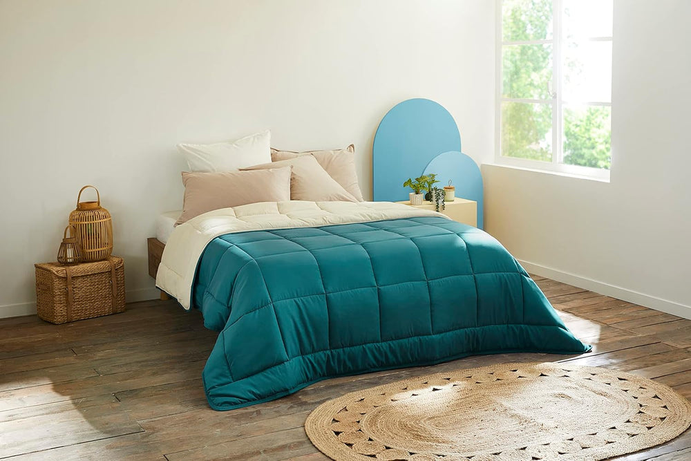 Plapuma Toison D'Or Cocoon, prună / oțel, 140 X 200 Cm Plapumi si pilote Naty Shop Peacock Blue/Pebble 200Cm X 200Cm