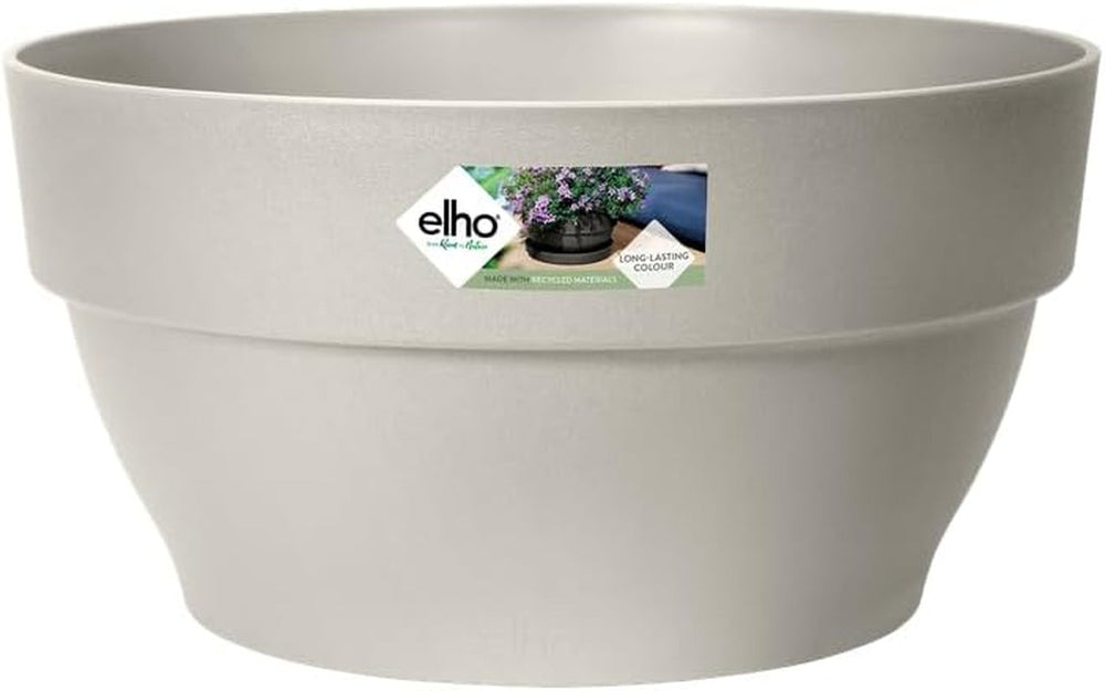 elho Vibia Campana Bowl 27 - Ghiveci de flori pentru exterior - Ø 27,0 x H 14,0 cm - Negru/Antracit