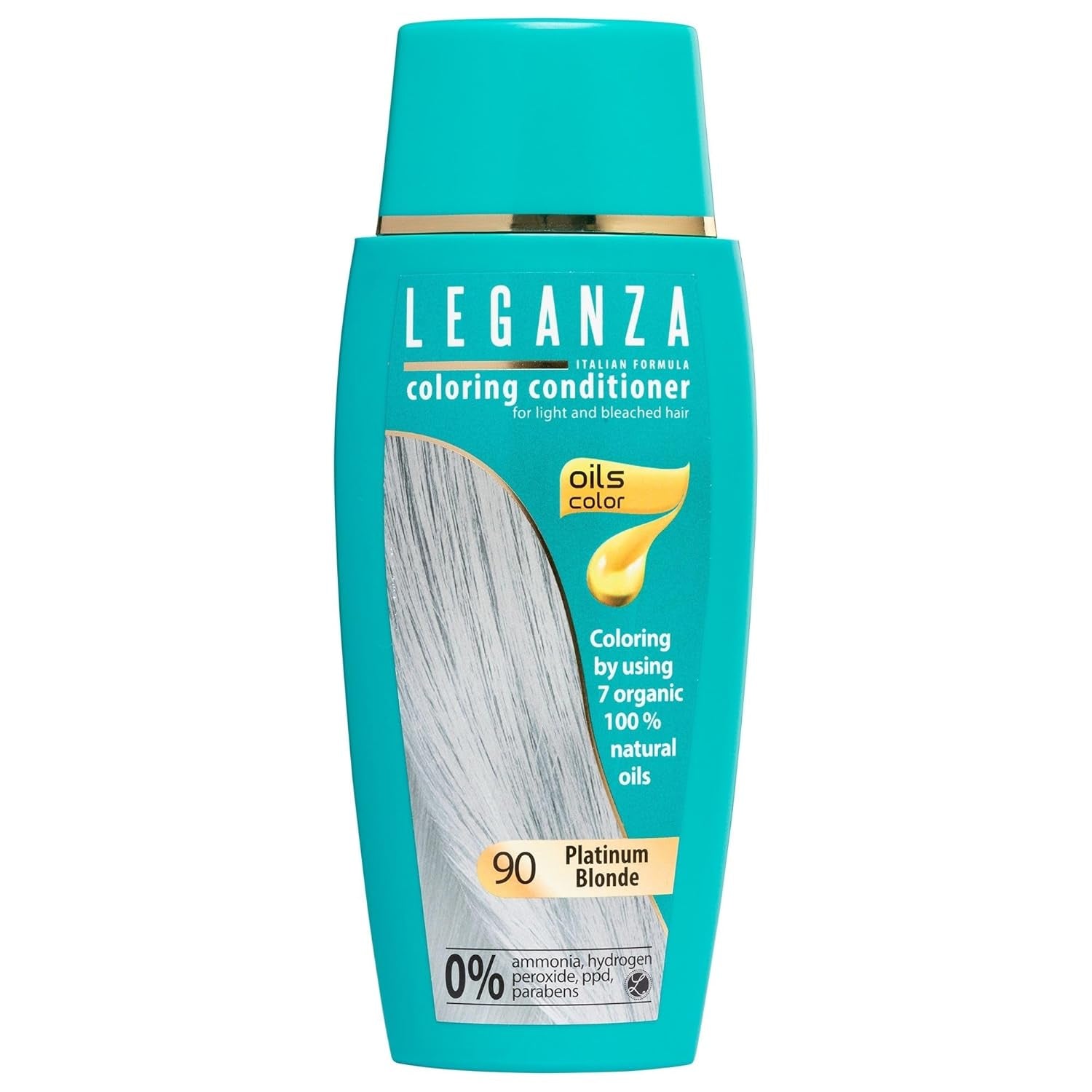 Leganza Natural Balm Hair Dye Colour 71 Café Latte | Vopsea de păr fără amoniac | Îmbogățită cu 7 uleiuri naturale | 150 ml Vopsea pentru par Naty Shop 90 Blond platinat