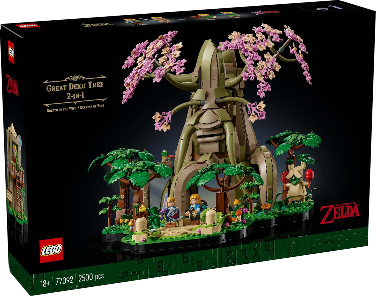 LEGO The Legend of Zelda Deku Tree 2-In-1 - collectible piece with Princess Zelda and 3 Link minifigures - building set for adults and gift idea for video game fans - 77092 Building sets Besuche den LEGO-Store