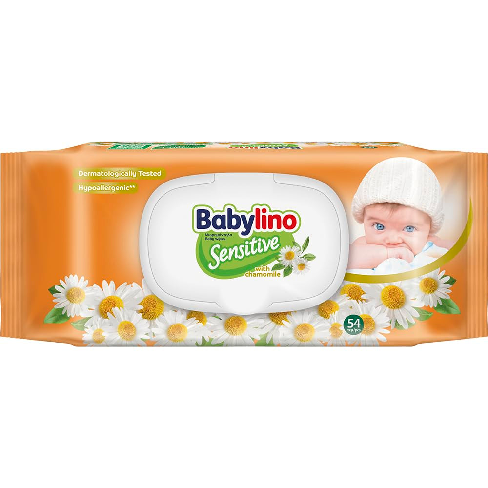 Șervețele umede pentru bebeluși sensibili, 0% parfum, formulă 98% naturală care restabilește echilibrul pH-ului pielii, cu sigiliu de prospețime, 54 de șervețele