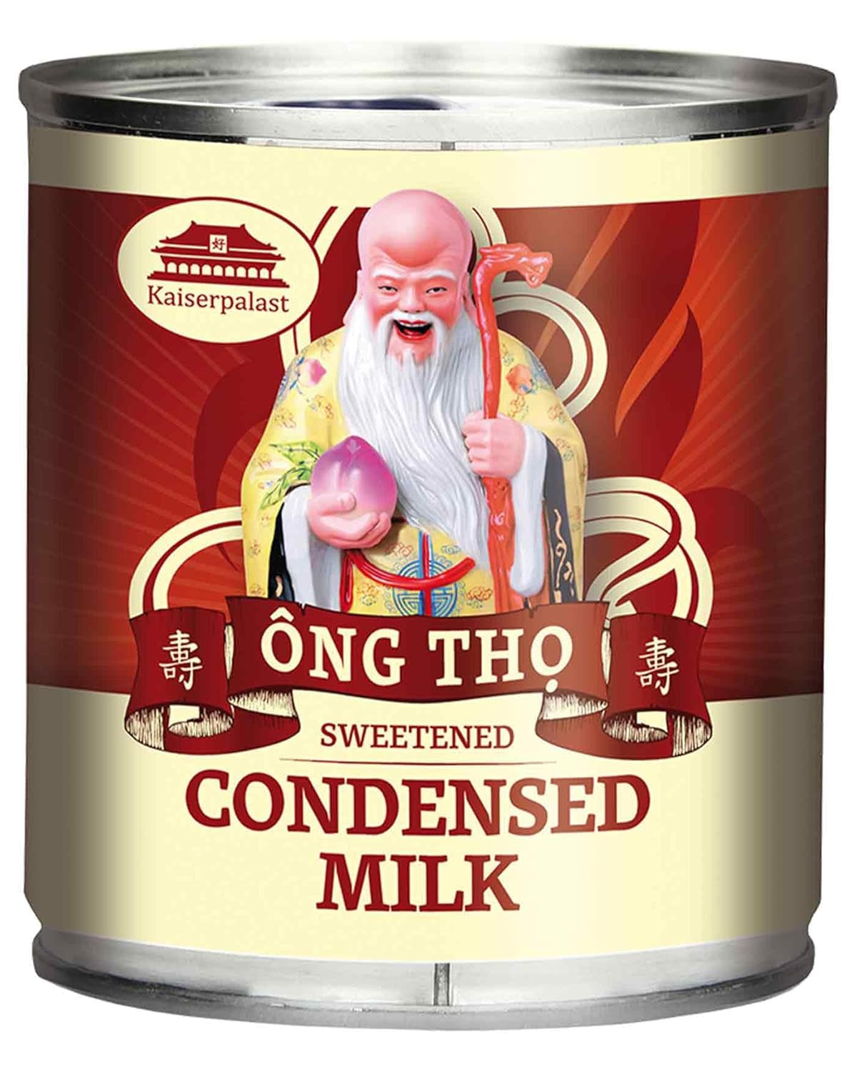 Kaiserpalast Kondensmilch 8% Fettanteil, gesüßt, zum Süßen von Kaffee und Tea oder zum Kochen und Backen, 1 x 397 g