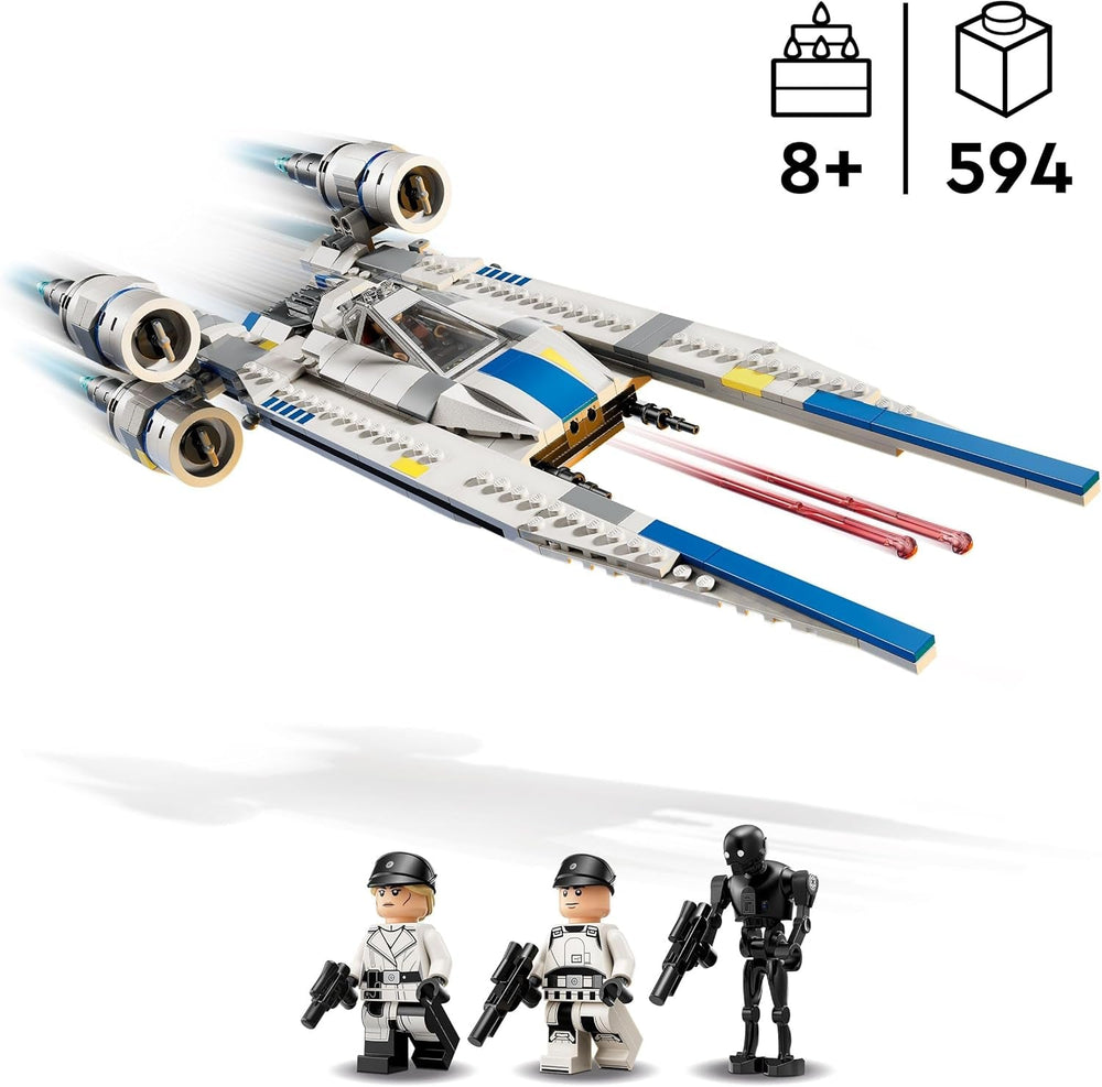 LEGO Star Wars 75399 Rebel U-Wing Starfighter - Toy with swing wing function and 3 minifigures including Cassian Andor and K-2SO droid figure - Gift for boys aged 8+ and Andor fans season 2 Building sets Beuche den LEGO-Store