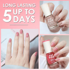 6 Piece Nail Polish Set - Quick Dry Long Lasting Bright Red Nail Polish - Non-Toxic Water Based Nail Polish for DIY Salons Manicure Gift (Colored A)