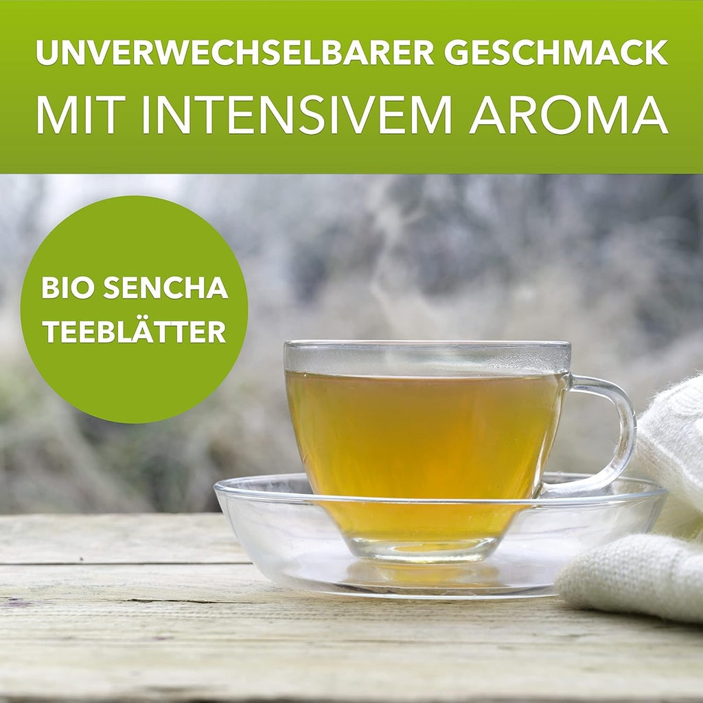 Matchamagic Sencha organic - Ceai verde japonez 80 g - Frunze vrac - Ceai verde aromat - Alternativă la Matcha