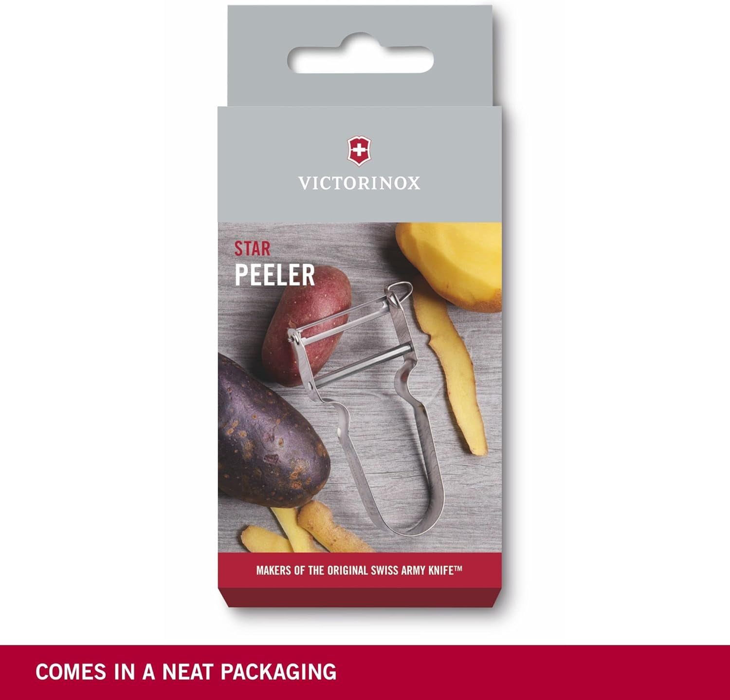 Victorinox STAR peeler, Potato peeler, Double-edged, With pendulum blade Peeler Naty Shop