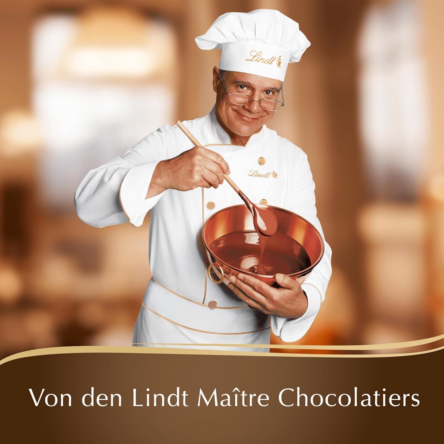 Lindt Chocolate | Set cadou FIORETTO Zabaione | 138g | 6 praline de ciocolată cu lapte cu umplutură de trufe Zabaione și topping crocant, conținând alcool | Cadou de ciocolată