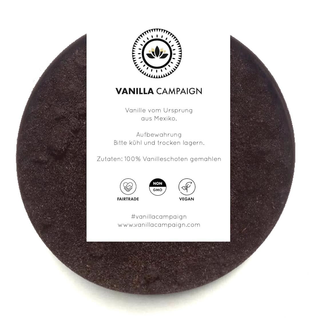 Premium Vanilla Powder from Real Vanilla Beans, Natural, Sugar Free, No Additives, Fairtrade, Vegan (40G Unboxed) From Vanilla Campaign® Flavors Naty Shop