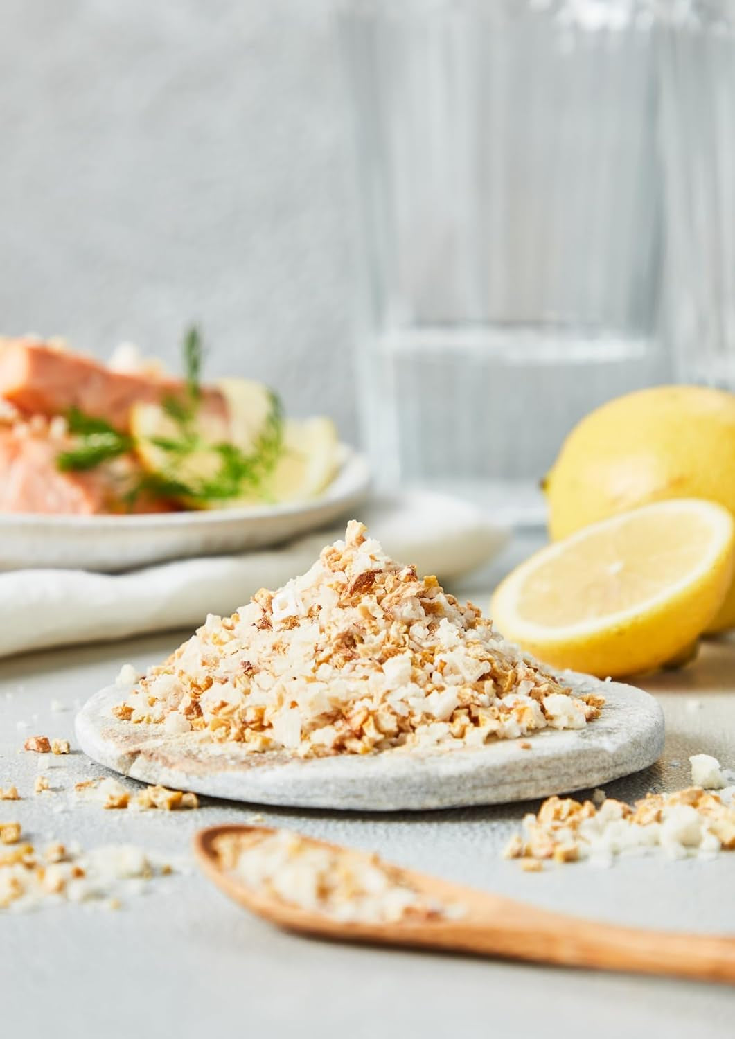 Fuchs Gewürze - Citronensalz | Toppingsalz mit Pyramidenflocken & Zitrone | Crunchy Verfeinerung für Fisch und Gemüse | Lemon salt in Premium-Qualität | 60 g im wiederverschließbaren Gewürzglas