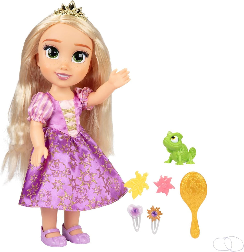 Disney Princess Singing Rapunzel Doll 35 Cm, Sings "I See the Light", Includes accessories for more fun, Perfect for girls over 3 years old, Purple Dolls Naty Shop