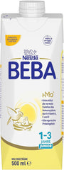 BEBA Junior Ready-to-Drink Milk Drink 1-3 Years, With HMO, Age Appropriate Protein Content, Palm Oil Free, Fish Oil Free, Toddler Food, Pack of 12 (12 x 500ml)