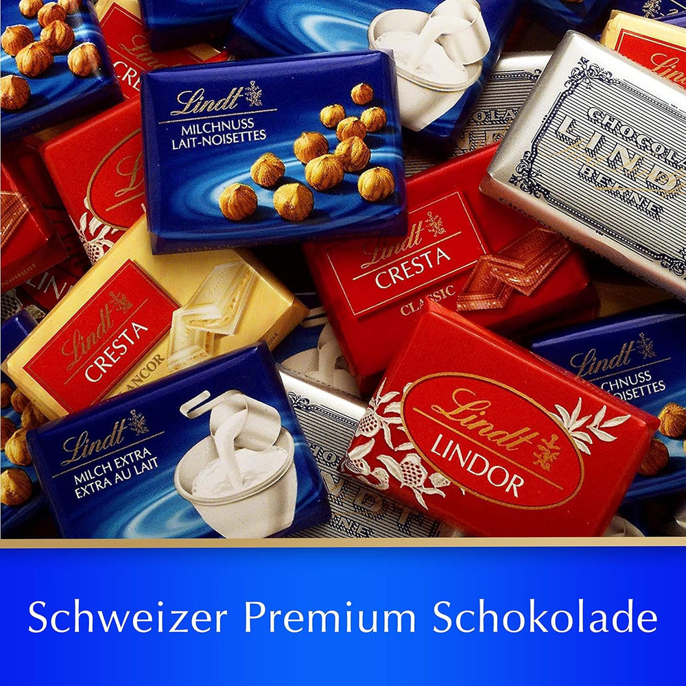 Lindt Swiss Classic Collection Chocolate Box | Milk chocolate bars | Mini Chocolate Bars | 185g | Chocolate gift