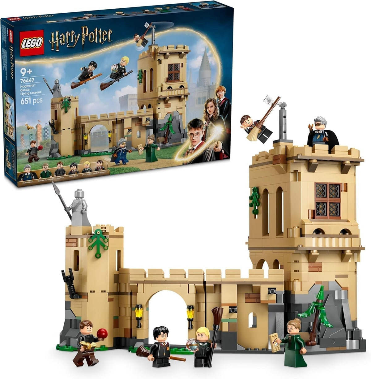 Hogwarts Castle LEGO Harry Potter: Flying Lessons Adventure Playset with 6 Collectable Minifigures Including Draco Malfoy and Professor McGonagall Role Play Set for Boys and Girls 9 Years Old 76447 Building Sets Besuche den LEGO-Store Default Title