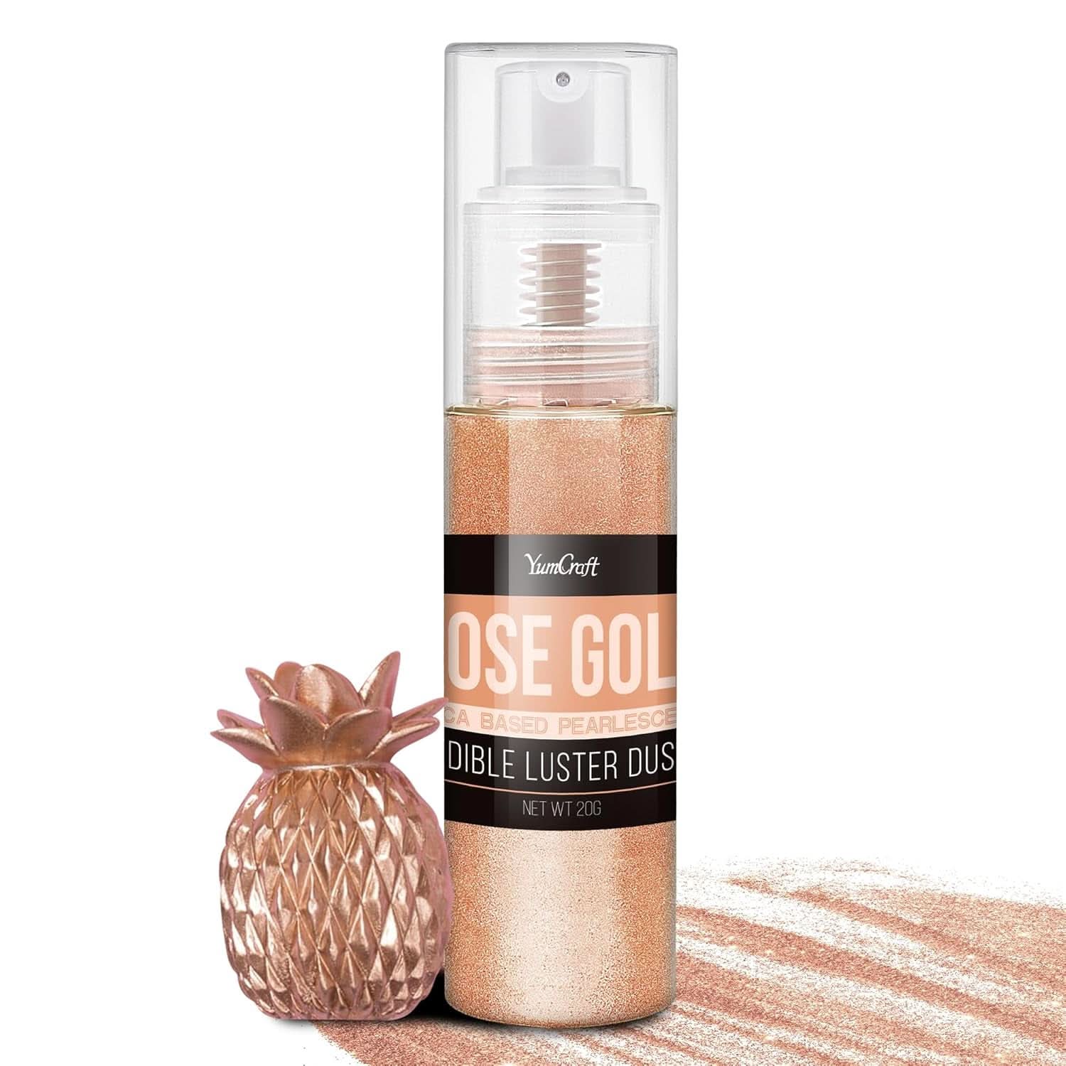 Edible glitter spray, 20 grams Naty Shop Roségold