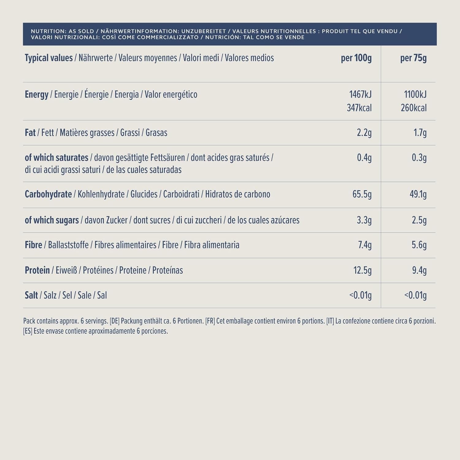 Whole wheat fusilli from Amazon, 500g