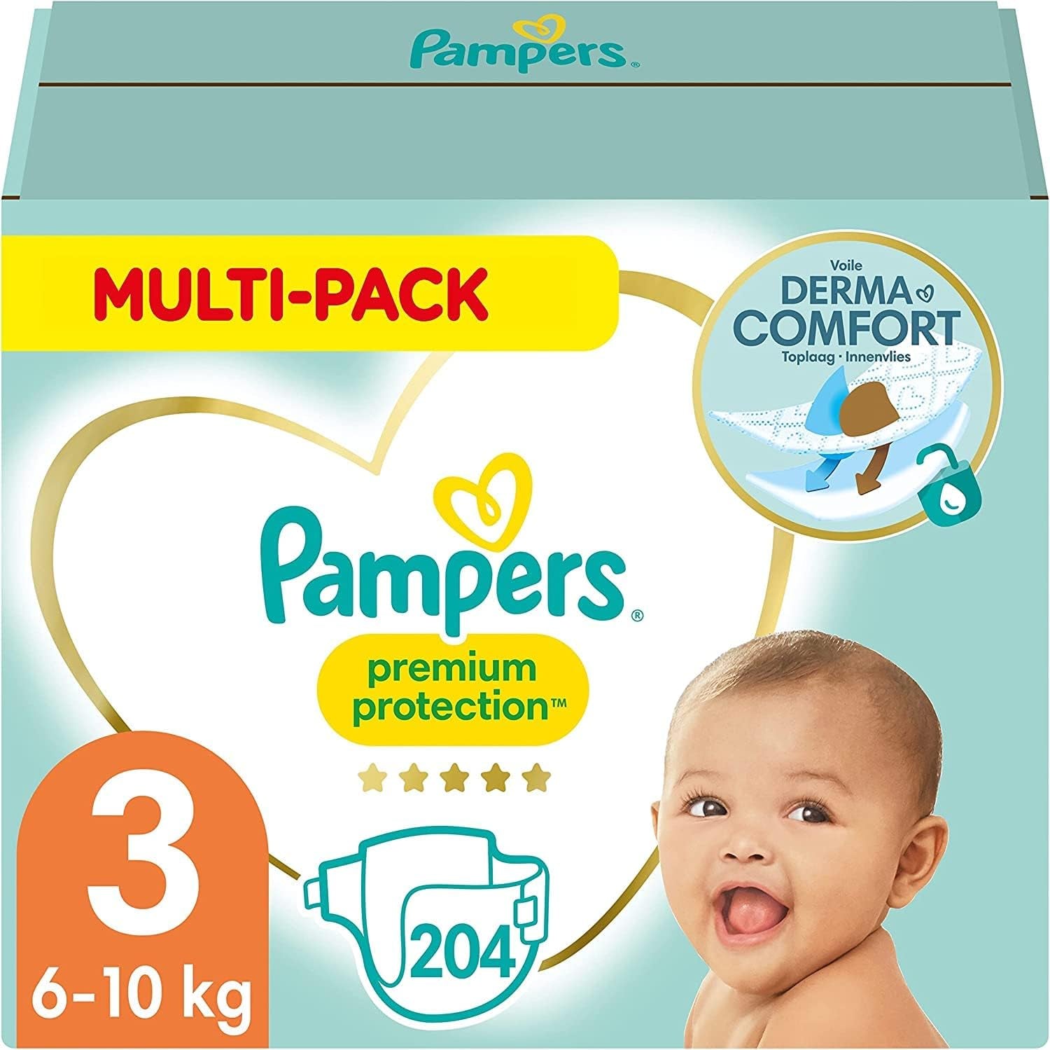 Pampers Premium Protection Size 5, 152 Diapers, 11kg-16kg, our #1 protection against skin and leaks