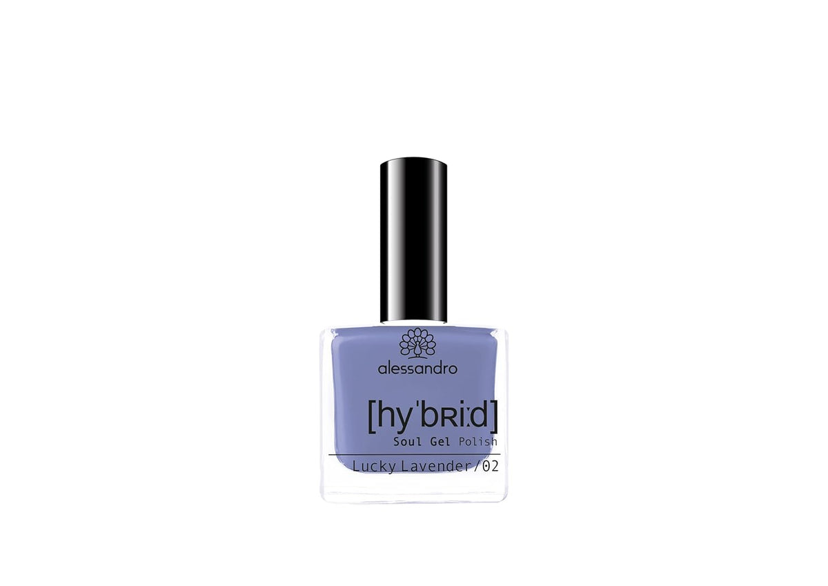 Alessandro Lucky Lavender hybrid nail polish - lavender shade - Perfect nails in just 3 steps, without LED - Lasts up to 10 days!