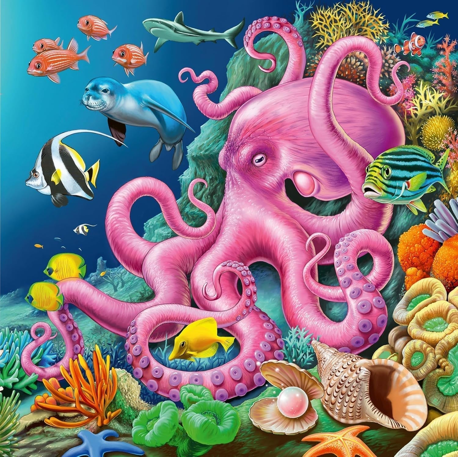 Ravensburger puzzle for children - 12000859 Enchanting underwater world - 3X49 puzzle pieces for children aged 5+ Puzzle Naty Shop
