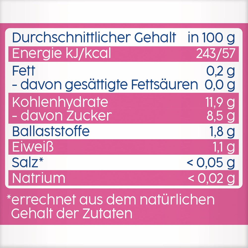 Fruit, raspberry, apple, banana and spelled squeezable sachets - 16 pieces (pack of 4, 4 x 90g each), no added sugar, made from soft fruit and wholesome grains, ideal for take-away snacks and self-consumption