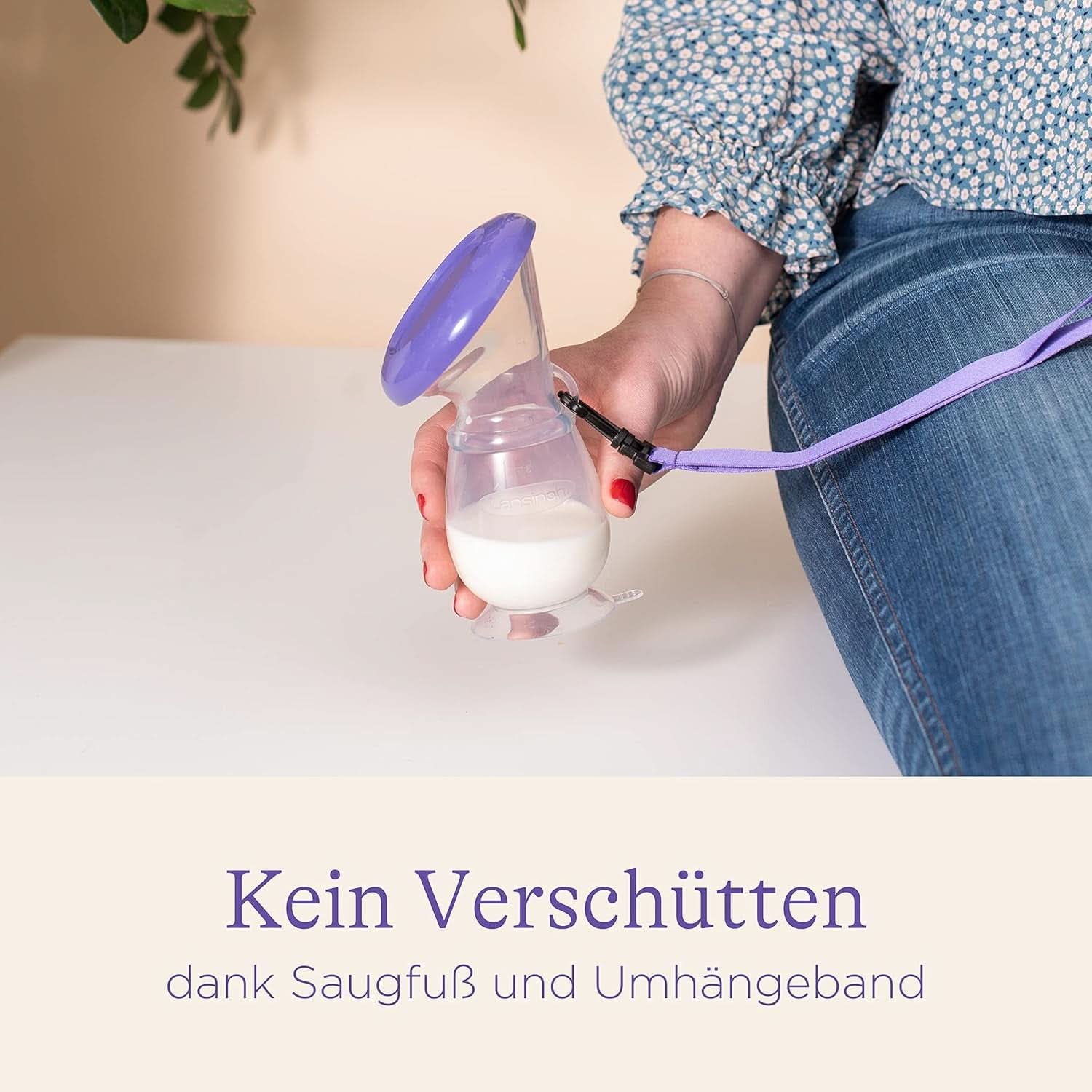 Lansinoh Silikon Milchpumpe & Muttermilchauffänger - Angenehmes & Extrem Weiches Silikon - Rettet Jeden Tropfen Muttermilch - Alternative Zu Milchauffangschalen, 1 Stück (1Er Pack) Accessories Food and Breastfeeding Bebe Naty Shop