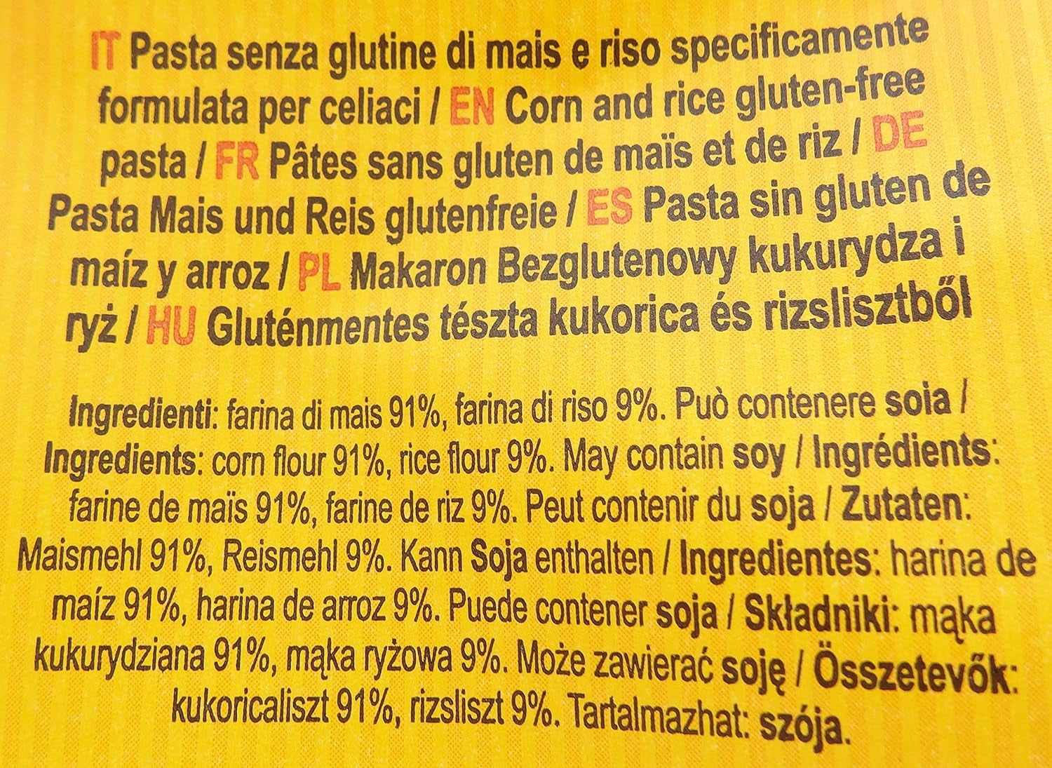 Gluten-free pasta Mezze Penne with corn and rice, 400 g