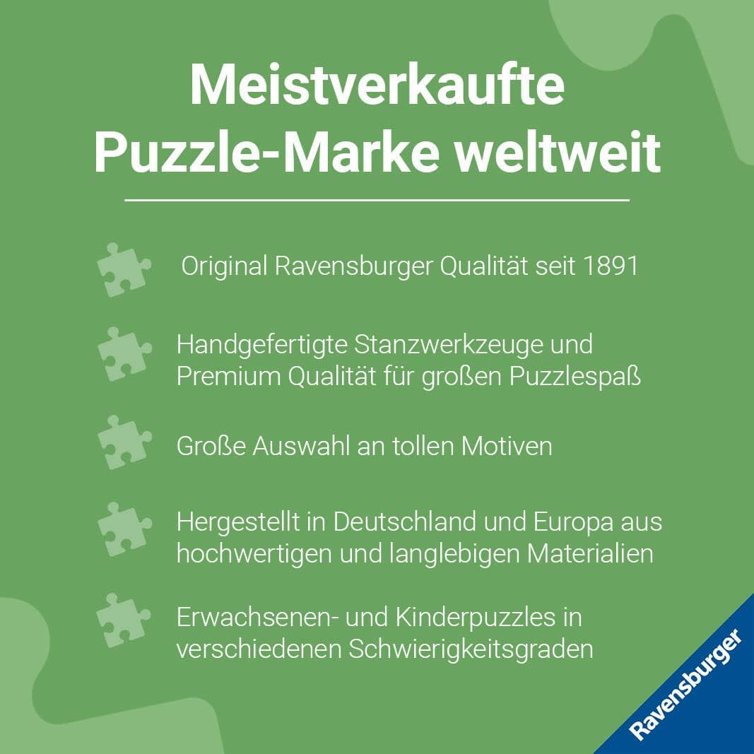 Ravensburger puzzle pentru copii - 13698 Magical Unicorns - Unicorn puzzle pentru copii cu vârsta de 6 ani și peste, Cu 100 de piese în format XXL, Include broșură de colorat Puzzle Naty Shop