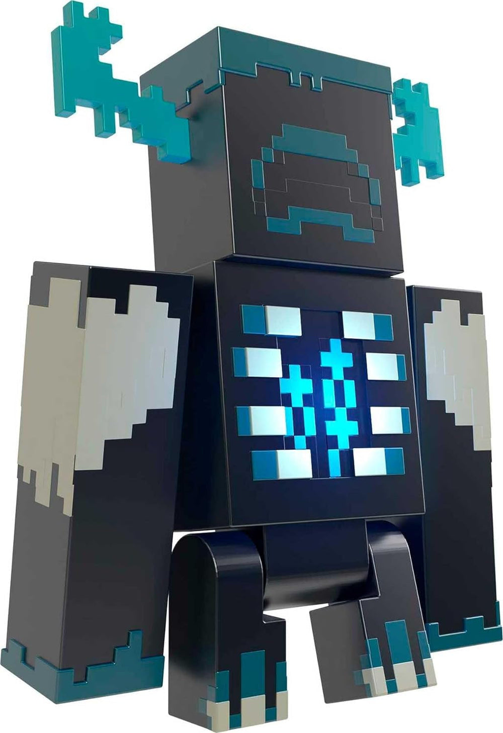 MINECRAFT Warden Figure - figurină de acțiune cu lumini, zgomote și mod de atac, pentru jucătorii și fanii jocurilor video aventuroși de la 6 ani, HHK89, negru - Guardiano Action figures Naty Shop Mai cald