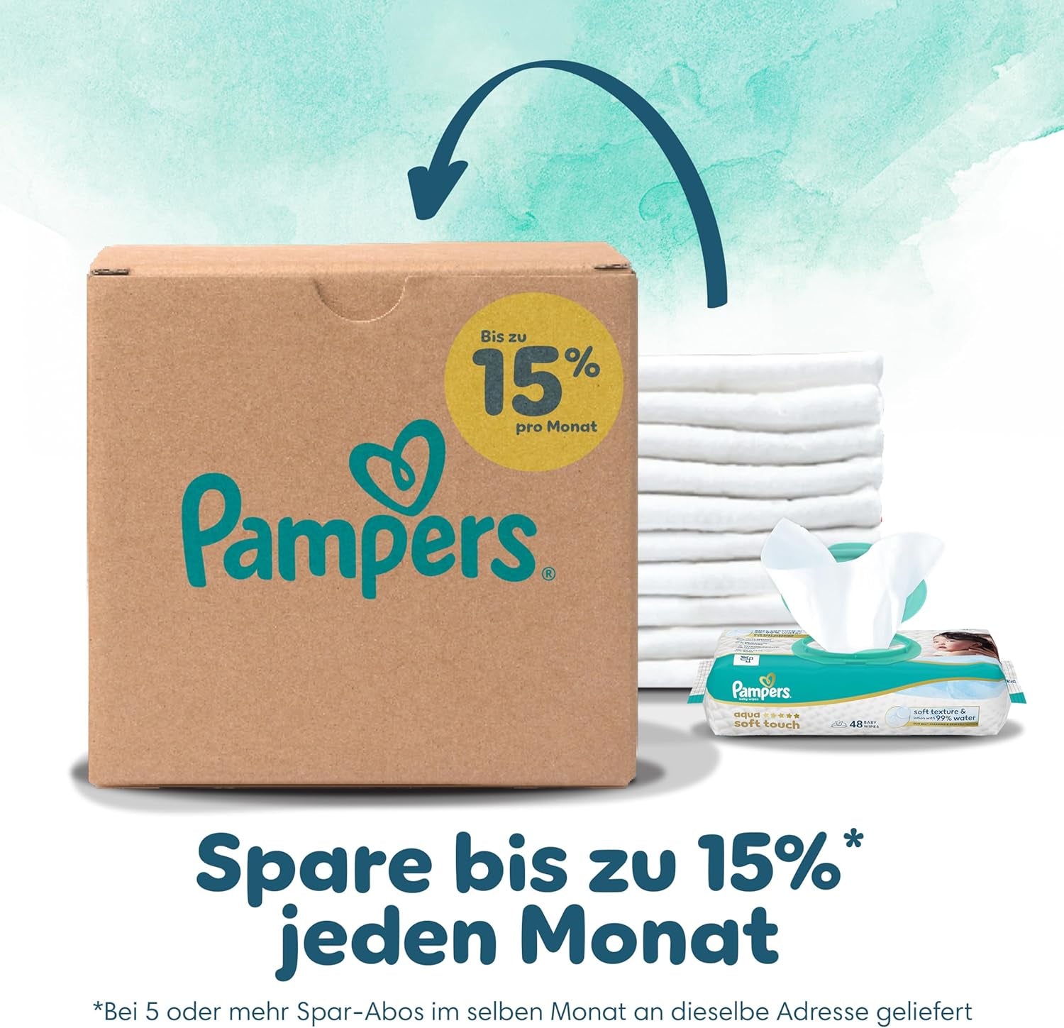 Pampers Harmony Diapers Size 4, 174 Diapers, 9kg-14kg, Gentle Skin Protection with 100% Pampers Protection