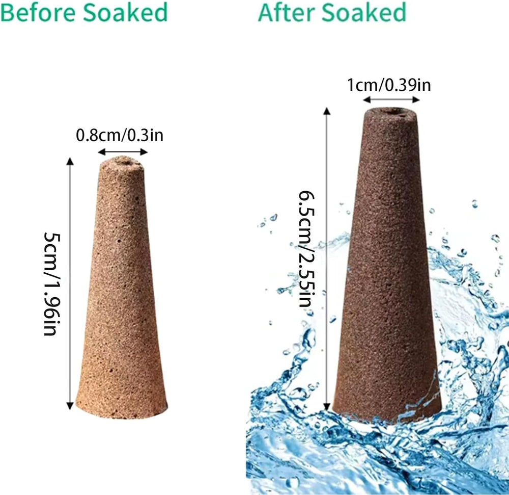 50 Replacement Growing Sponges, Seed Establishment Tubes, Root Growing Sponge Plugs, Hydroponic Grow Kits for Hydroponic Grow Systems, Indoor Hydroponics, Garden