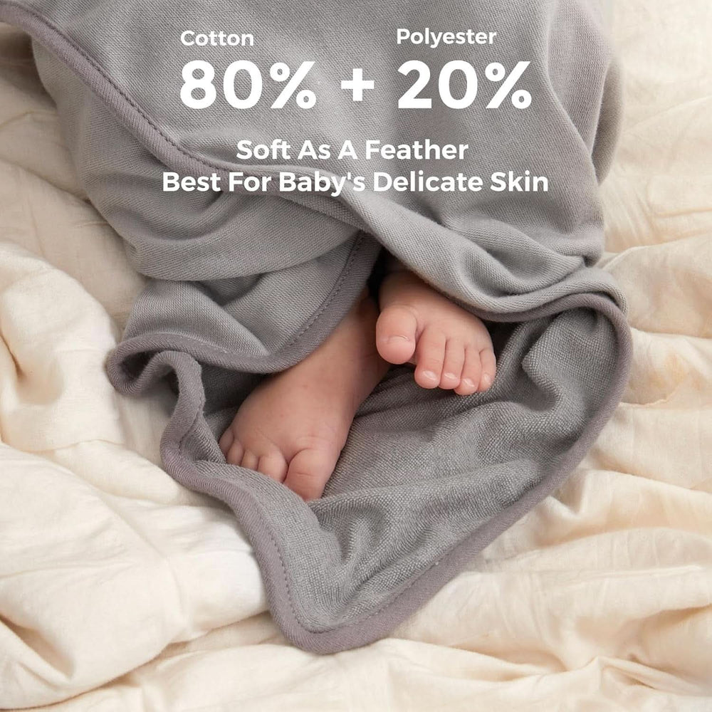 Momcozy bath towel set, 8 pieces for babies, 2 x hooded towels, 76 x 76 cm and 6 x baby towels 24 x 24 cm Mother and Child Naty Shop