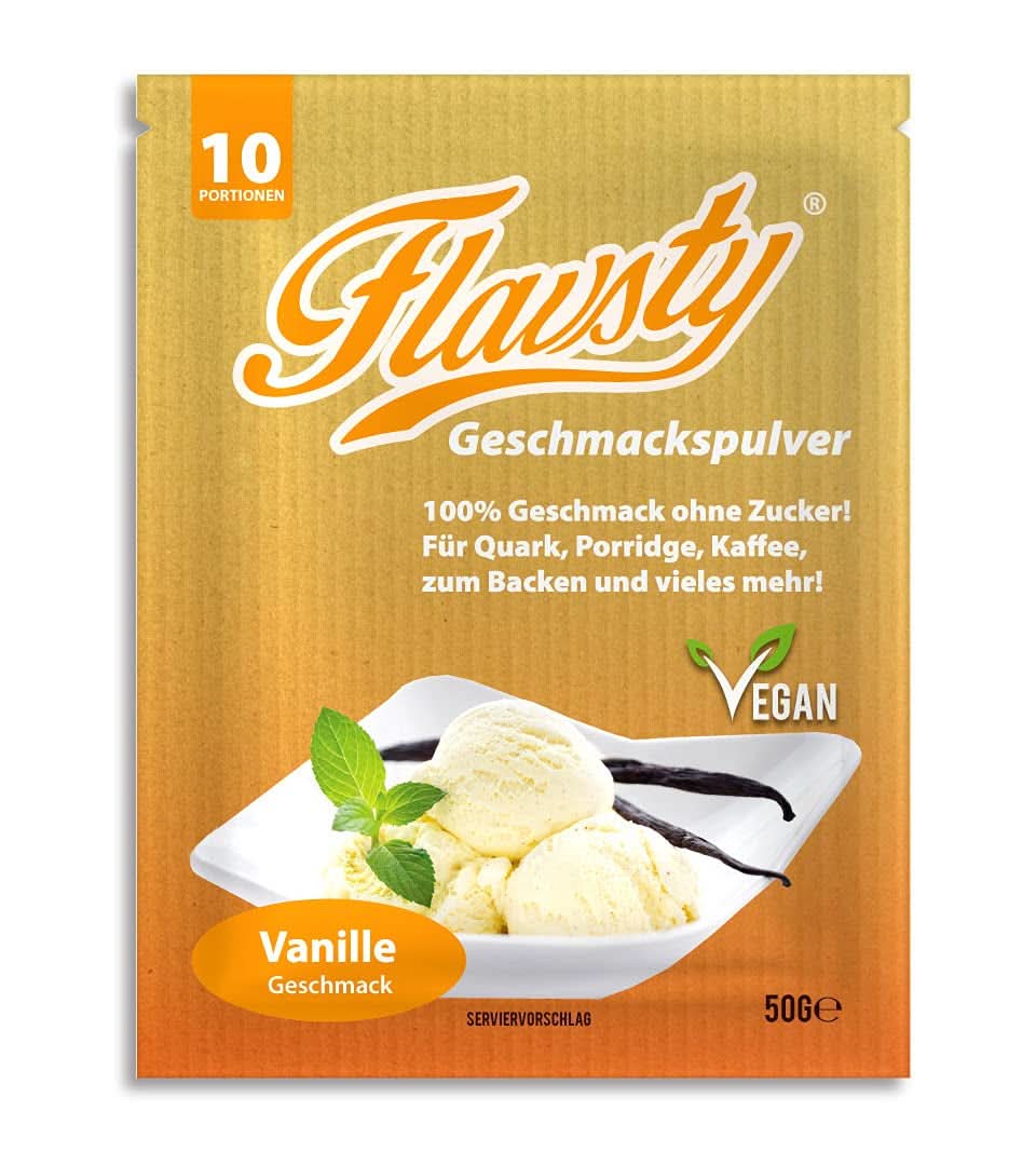 Flavsty® Flavour Powder Marzipan, pungă de 50 grame (10 porții) Arome Naty Shop Vanilie