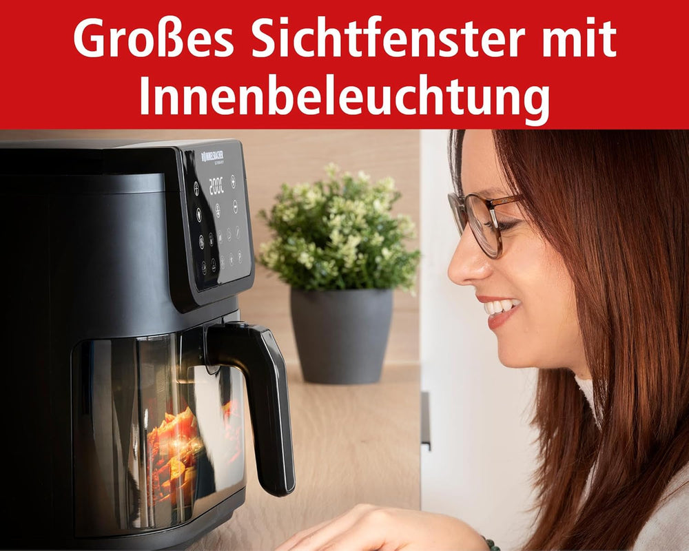ROMMELSBACHER Hot air fryer with window FRH 1700, 10 programs, silent Appliances Naty Shop