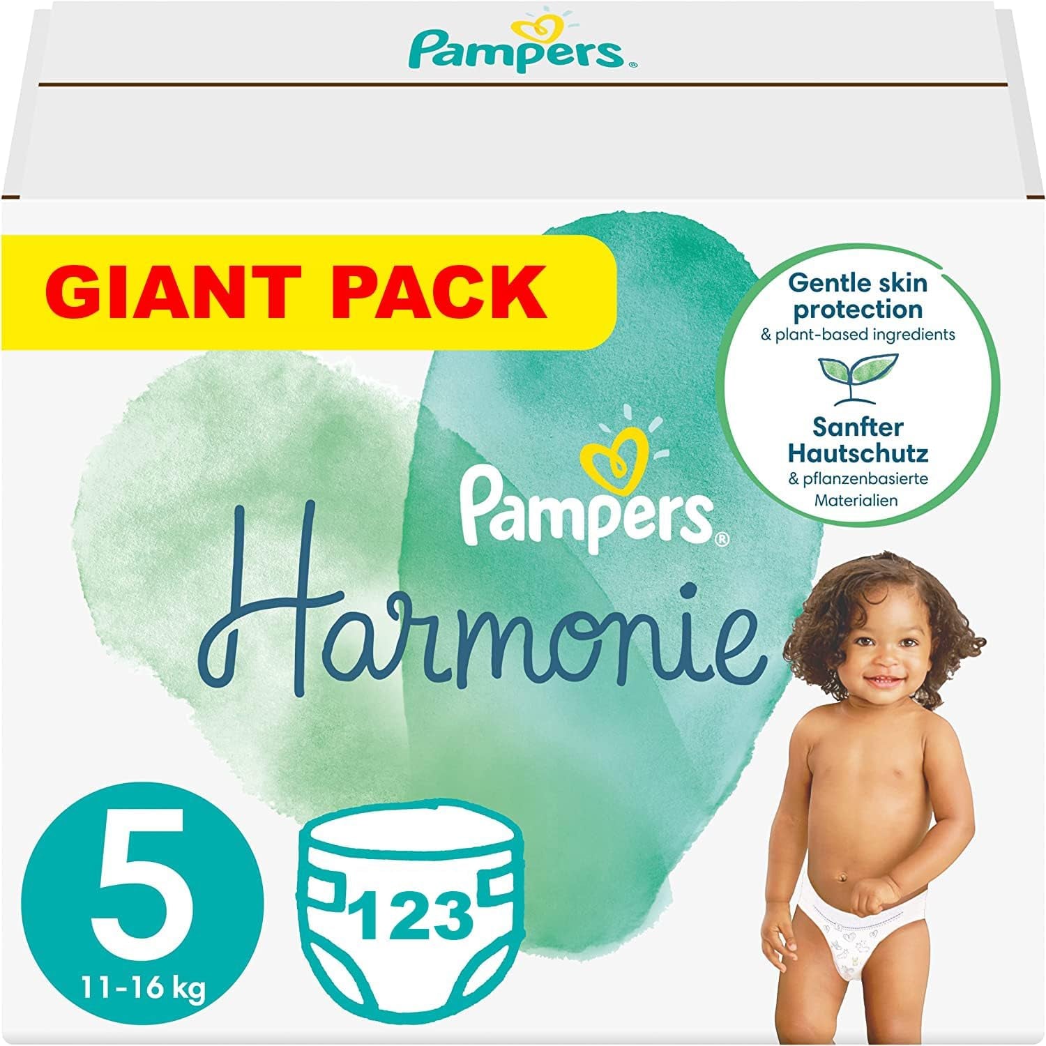 PAMPERS Harmony diapers size 5, 123 pieces (11-16 kg)