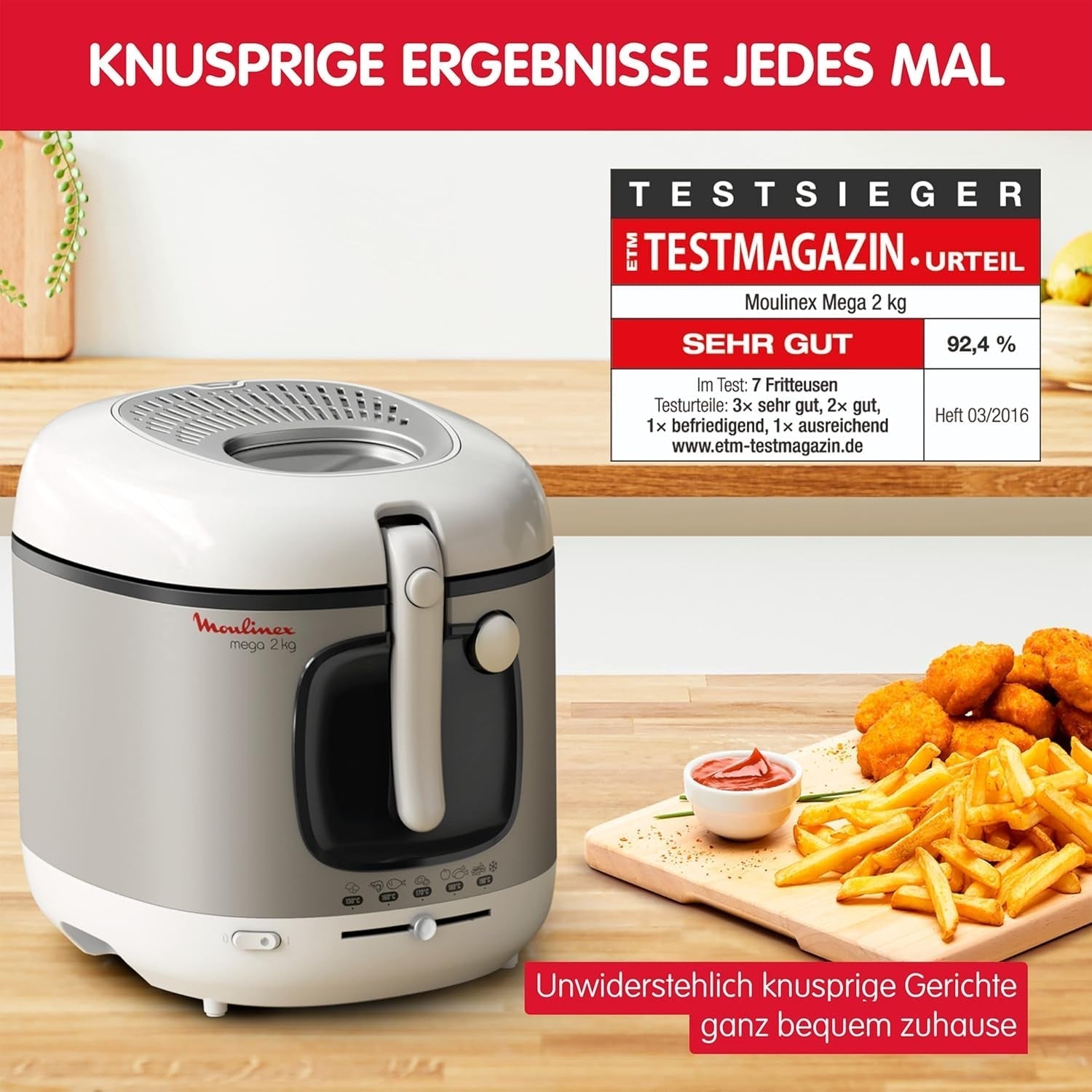 Fryer AM4800 Mega 2Kg, oil fryer, odor filter, 1800 W Home Appliances Naty Shop