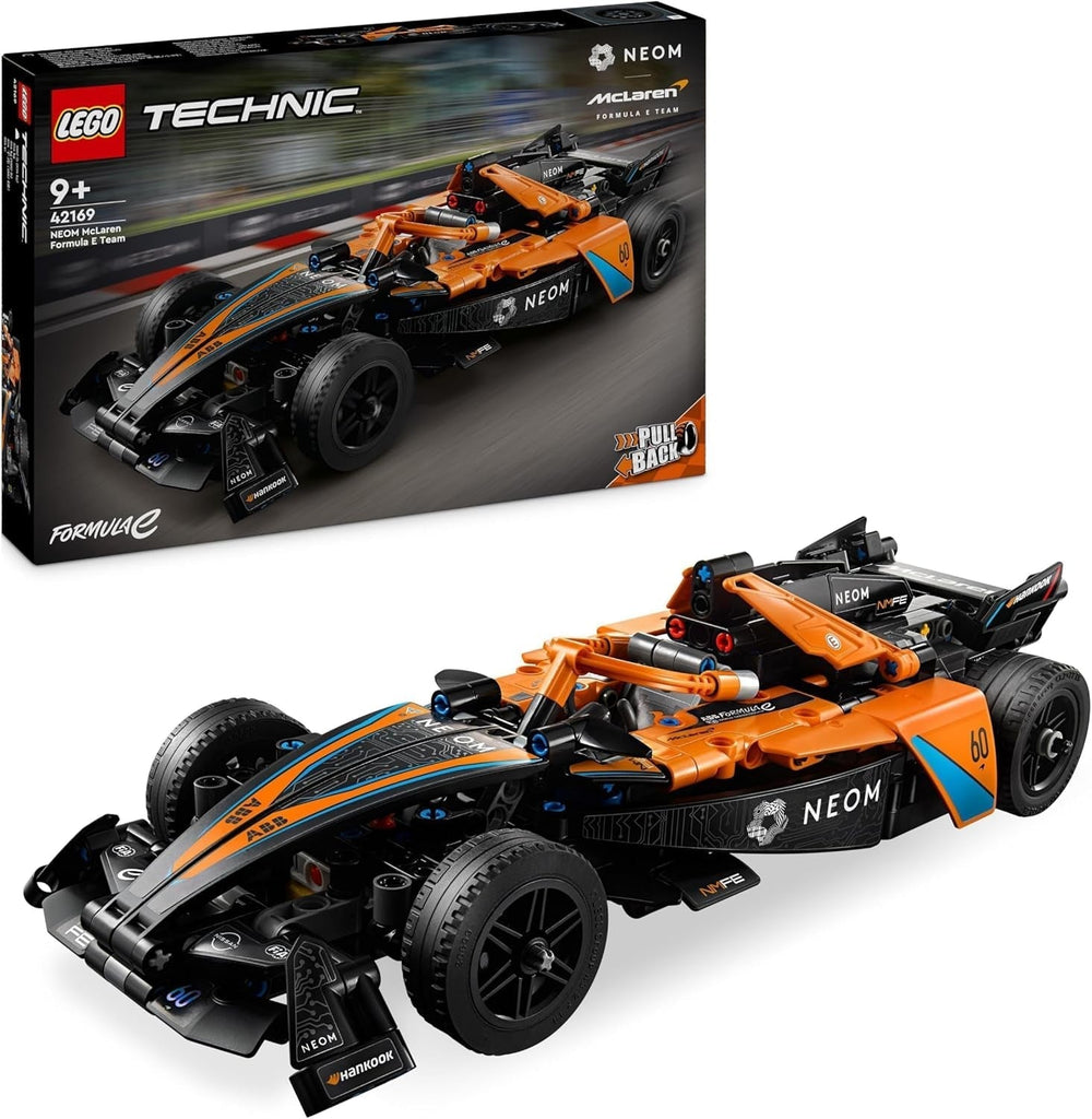 LEGO Technic NEOM Mclaren Formula E Racing Car, Racing Car Toy for 9 Years Old Boys and Girls, Model Car Kit, Kids Room Decor, Birthday Gift Idea 42169 Building Sets Besuche den LEGO-Store Single