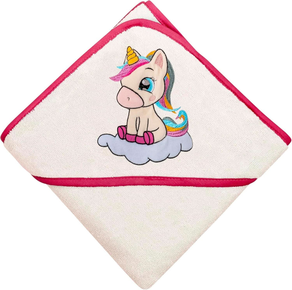 LAYNENBURG Hooded bath towel Premium Baby, 100% cotton - Oeko TEX, 80 x 80 cm Mother and Child Naty Shop