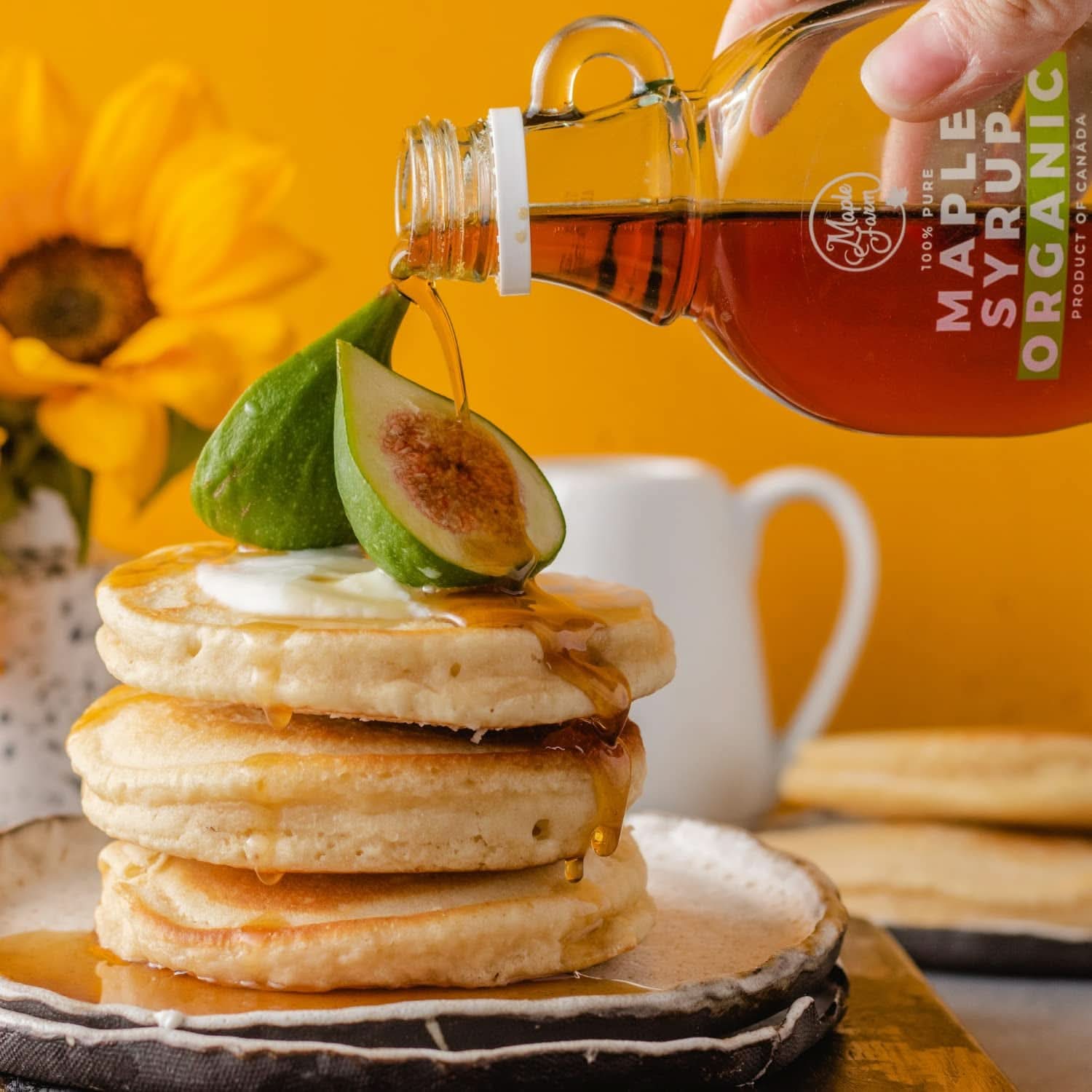 Maplefarm - Pure Canadian Organic Dark Maple Syrup, Grade A, Dark, Strong Flavor - 250ml Sweeteners Naty Shop