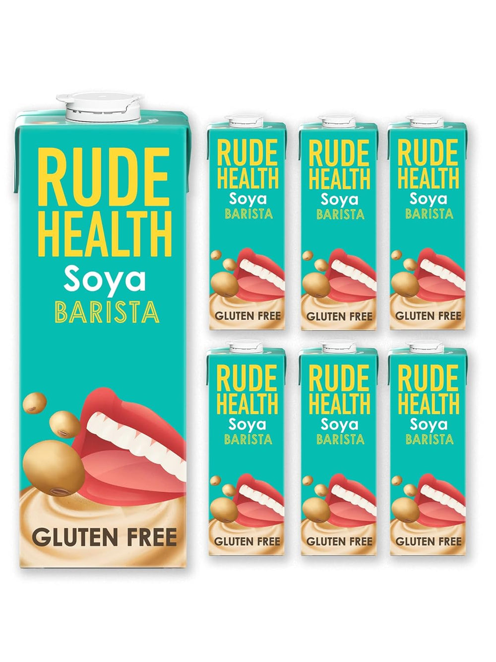 Rude Health 6 x 1 Liter Bio-Cashew-Drink, 100% natural Bio-Getränk, glutenfrei, ungesüßt, preisgekrönt, gesund & vegan, 100% recycelbare Verpackung