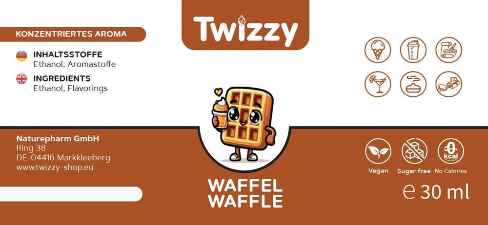 Twizzy Waffle Food Flavoring - 30 ml - Intense aroma - Ideal for baking Arome Naty Shop