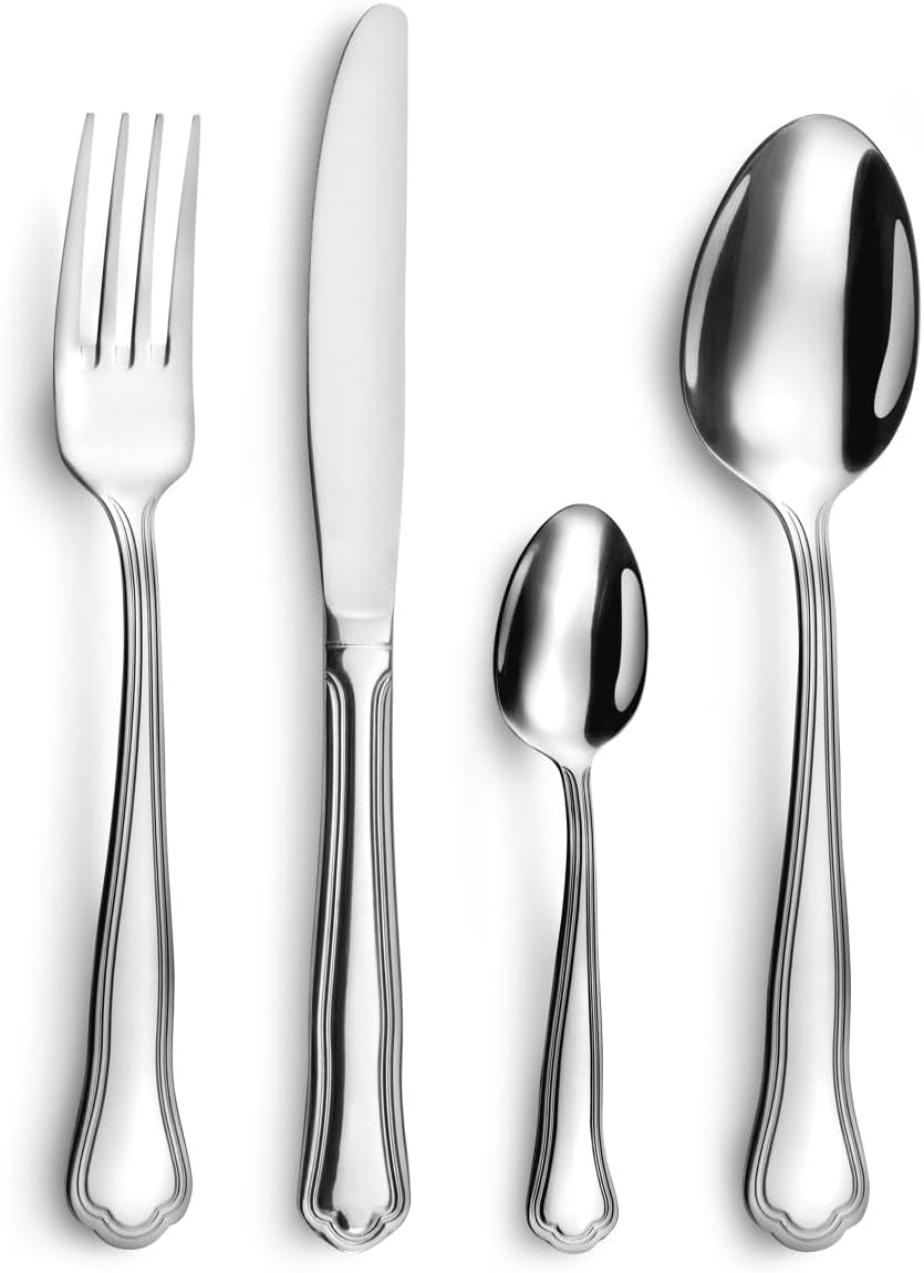 Amefa cutlery CONTOUR URFE, 6 people, polished stainless steel, 24 pieces Kitchen Naty Shop