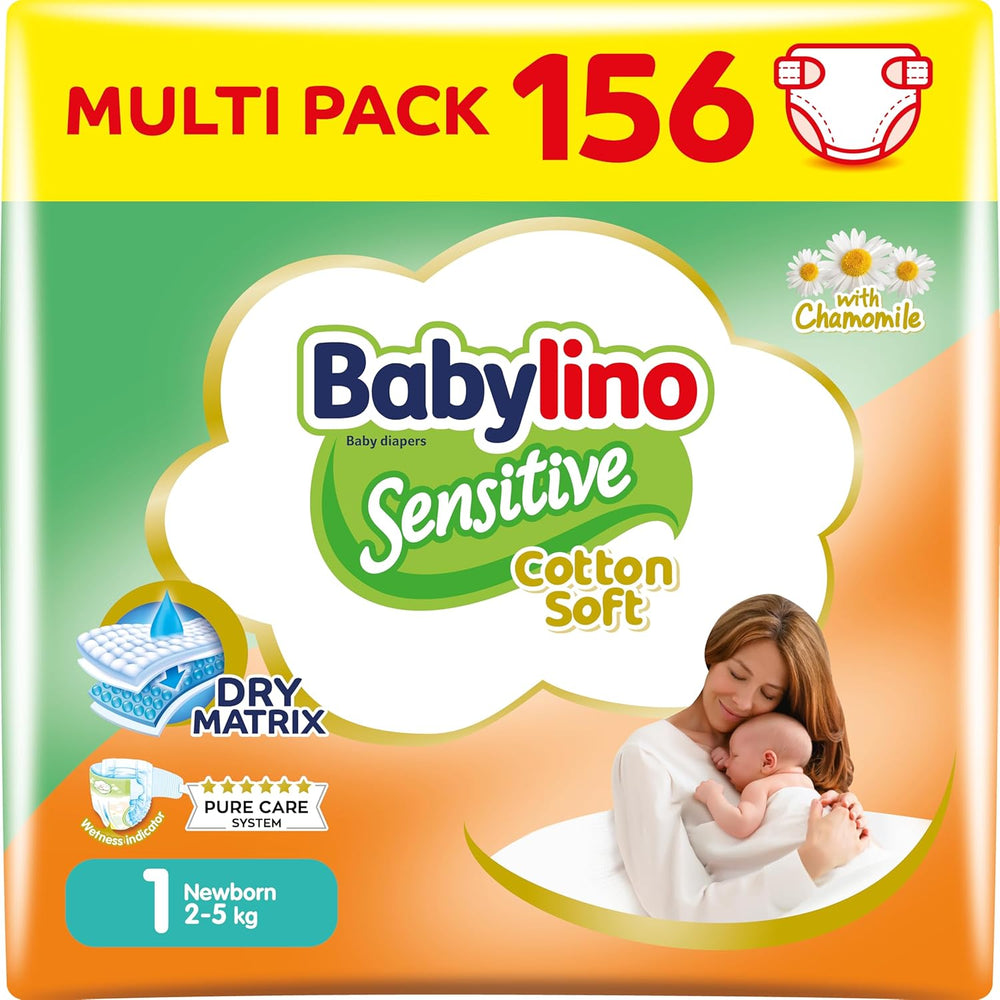 Diapers for sensitive babies, size 7, extra large plus (+15 kg), 14 pieces