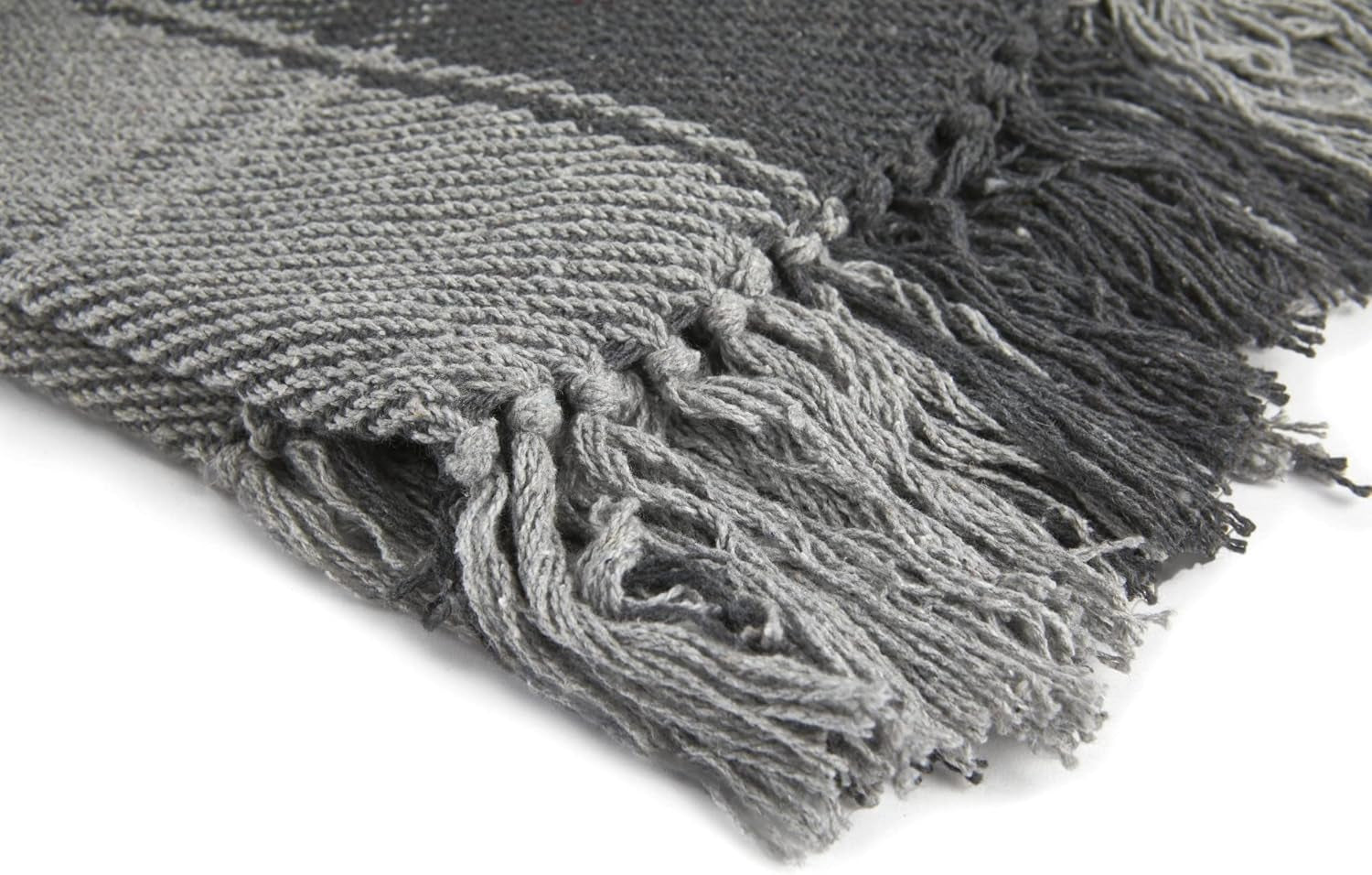 Frisco throw, Recycled cotton, Traditional, Plaid, For chair, couch, couch, throw, blanket, Anthracite, 127 X 152 Cm Beds and Blankets Emma Barclay