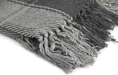 Frisco throw, Recycled cotton, Traditional, Plaid, For chair, couch, couch, throw, blanket, Anthracite, 127 X 152 Cm Beds and Blankets Emma Barclay