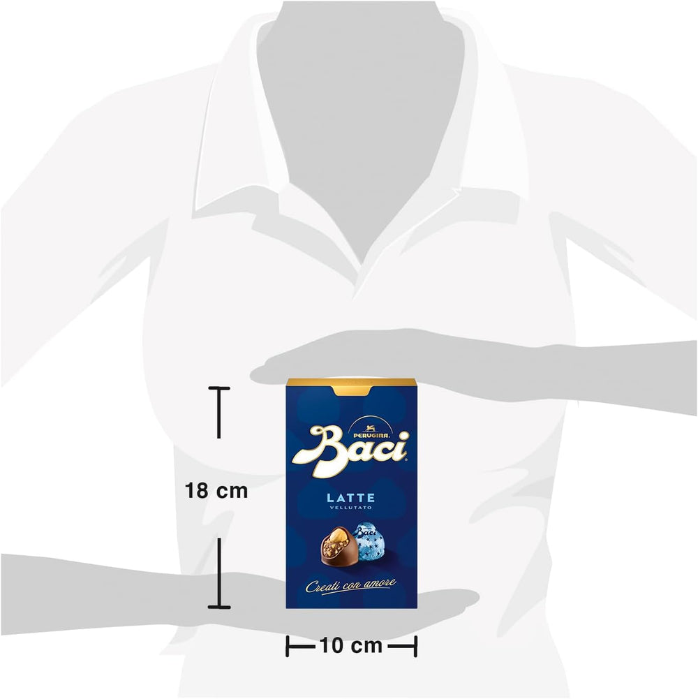 Chocolates with milk chocolate and hazelnut filling, 200g box