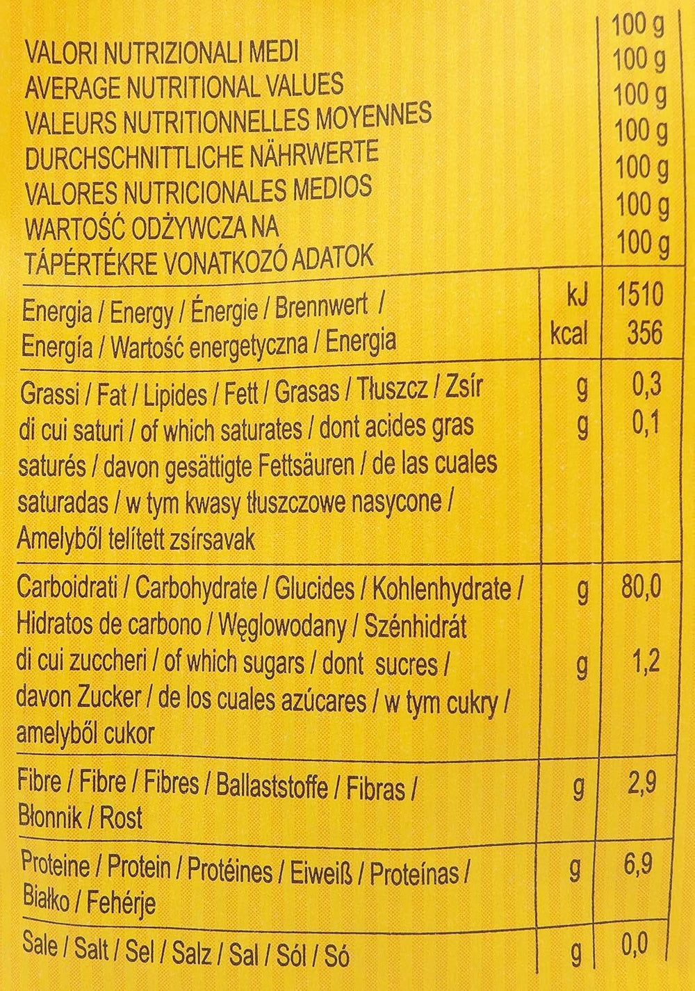 Paste Dialsi în formă de stea, paste fără gluten din porumb și orez, trase în bronz, ingrediente 100% italiene, fără aditivi, se gătește în 8-9 minute, pachet de 300g
