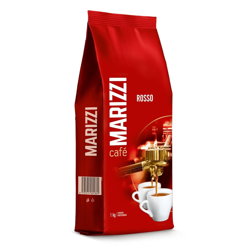 MARIZZI® Marrone - 1Kg - boabe de cafea 100% Arabica, aromă distinctă ușor dulce Cafea Naty Shop Rosso 1 Kg