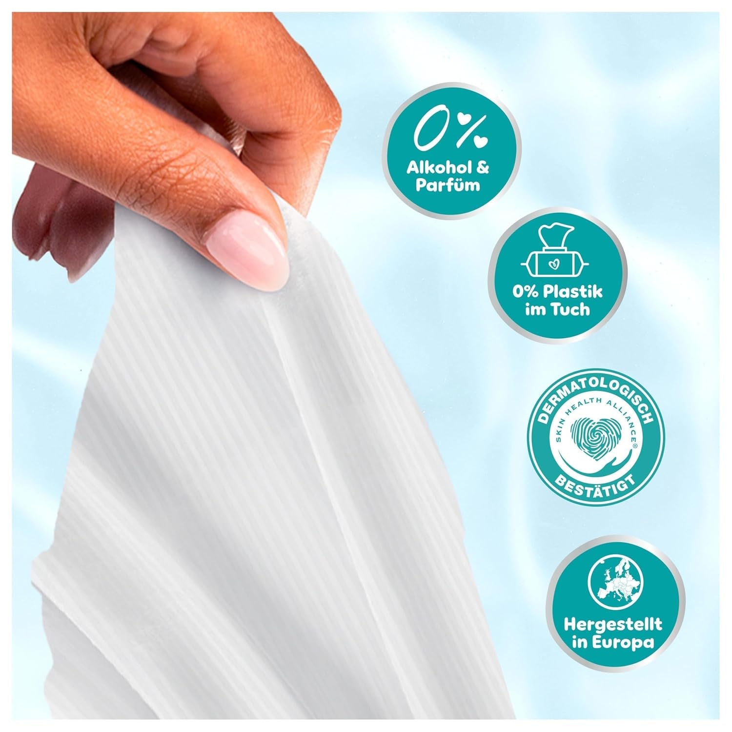 Pampers 99% Water Baby Wipes, 12 Packs of 60 Wipes Each = 720 Baby Wipes, Light Lotion 99% Water
