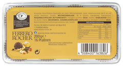 Ferrero Rocher – Specialitate de praline crocante și cremoase cu nuci – 5 pachete a câte 16 praline individuale fiecare