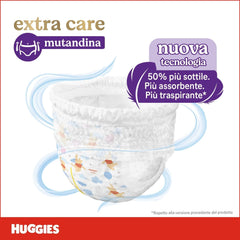 Huggies Extra Care diapers, ultra absorbent, size 5 (12-17 kg), 68 pieces