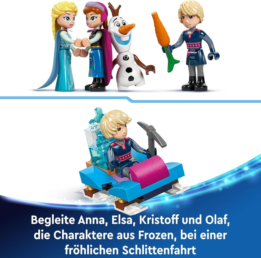 LEGO Ç€ Disney Frozen Elsa's Winter Palace, build and play set for children with model palace and ELSA and Anna minifigures, gift for girls, boys and movie fans from 6 years 43244 Building sets Besuche den LEGO-Store